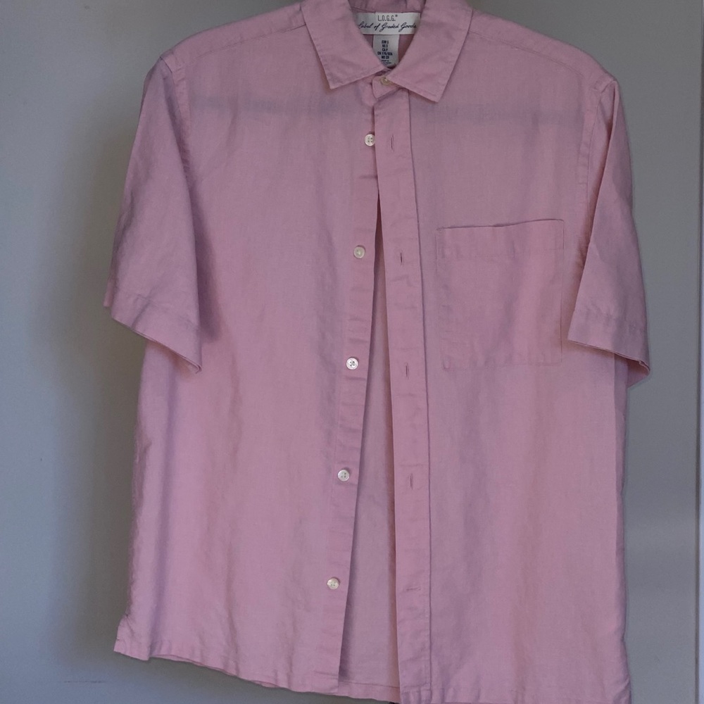 H&M Men Pink Casual Button Up